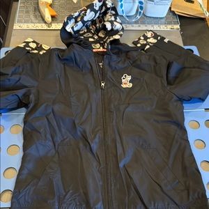 Black Mickey Mouse Rain Jacket